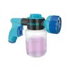 Aqua Joe Hose-Powered Multi-Purpose Spray Gun W/ Soap to Water Dial, 7 Patterns, 17 fl oz Capacity