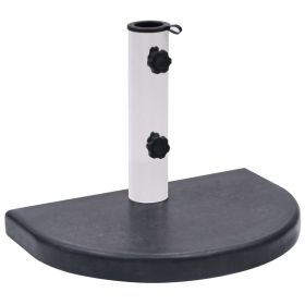 Umbrella Base Black 15.7"x11"x1.6" Granite