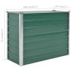 Garden Raised Bed Galvanized Steel 39.4"x15.7"x31.3" Green