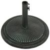 Umbrella Base Green 17.7"x17.7"x11.8" Cast Iron