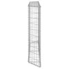 Trapezium Gabion Raised Bed Galvanized Steel 59.1"x7.9"x39.4"