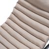 2PCS Set Outdoor Lounge Chair Cushion Replacement Patio Funiture Seat Cushion Chaise Lounge Cushion-KHAKI