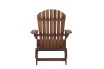 Wooden Outdoor Folding Adirondack Chair Set of 2 Wood Lounge Patio Chair for Garden,Garden, Lawn, Backyard, Deck, Pool Side, Fire Pit,Half Assembled,