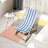 BEACH CHAIR stripe- folding chaise lounge chair