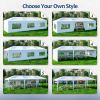 10x30' Wedding Party Canopy Tent Outdoor Gazebo with 8 Removable Sidewalls