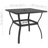 3 Piece Patio Dining Set Textilene and Steel