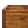 Herb Garden Raised Bed Solid Wood Acacia 23.6"x23.6"x5.9"