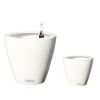 2-Pack Smart Self-watering Planter Pot for Indoor and Outdoor - White - Round Cone