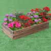 Elevated Wooden Garden Planter Box Bed Kit