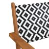 Patio Chairs 2 pcs Solid Acacia Wood