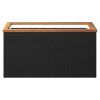 Planter Black 31.5"x15.7"x15.7" Poly Rattan