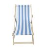 BEACH CHAIR stripe- folding chaise lounge chair