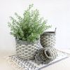 3-Pack Stackable Hand Woven Wicker Storage and Laundry Basket with Handles