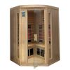 Hemlock pentagonal double opening glass sauna room