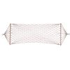 Outdoor Wood Pole Cotton Rope Hammock Garden Patio Yard Hanging Sleep Bed