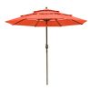 10Ft 3-Tiers Patio Umbrella Orange