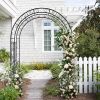 134*59*213cm Double Layer Iron Art Arc Top Iron Arch Black