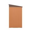 4.2'x9.1'ft Outdoor Storage Shed - Coffee Brown