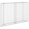 Trapezium Gabion Raised Bed Galvanized Steel 59.1"x7.9"x39.4"