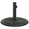 Umbrella Base Green 17.7"x17.7"x11.8" Cast Iron