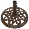 Umbrella Base Bronze 15.7"x15.7"x12.6" Cast Iron