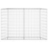 Trapezium Gabion Raised Bed Galvanized Steel 59.1"x7.9"x39.4"