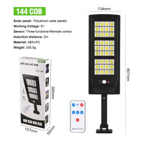 Home Wall Lighting Remote Control Street Light (Option: SL144 lamp COB type)