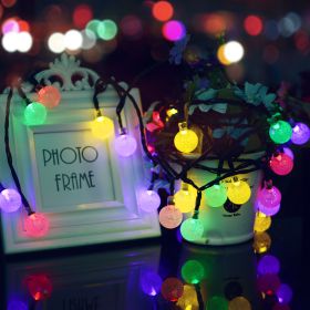 Remote Control Usb Bubble Ball Outdoor Holiday Decoration String Lights (Option: Color100)