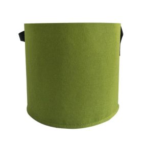 Portable Grow Bag Fabric Plant Bag with Handles - 3, 5, 7, 10, 15 or 20 Gallons (Color: Green)