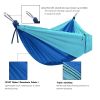 1pc Outdoor Camping Hammock; Portable Nylon Parachute Hammock 106*55in