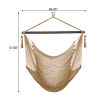 Caribbean Large Hammock Chair Swing Seat Hanging Chair with Tassels Tan  XH